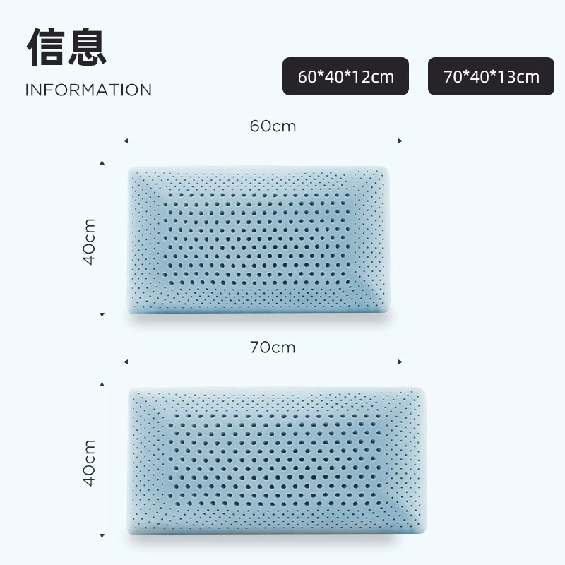 Трансграничная перфорация дышащая хлопчатобумажная подушка для вентиляции перфорируемого подушка для хлеба синяя сердцевина дышащая подушка для памяти