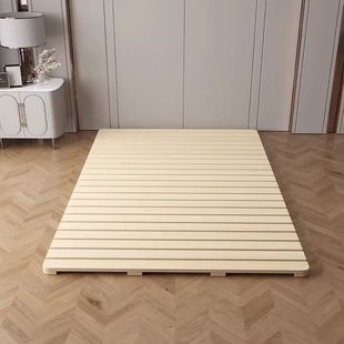 Solid wood bed board hard pad hard bed board waist protection spine protection bedroom tatami breathable moisture-proof foldable row skeleton