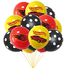 风火轮小气球主题乳胶气球套装 HOT WHEELS男生生日派对装饰用品