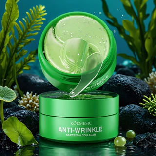 KORMESIC海藻胶原蛋白海洋闪片眼膜eye mask补水保湿全英文眼膜贴