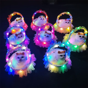 Simulation flower basket cat will call cat animal simulation fur ornaments scenic spot stall selling children's toys wholesale
