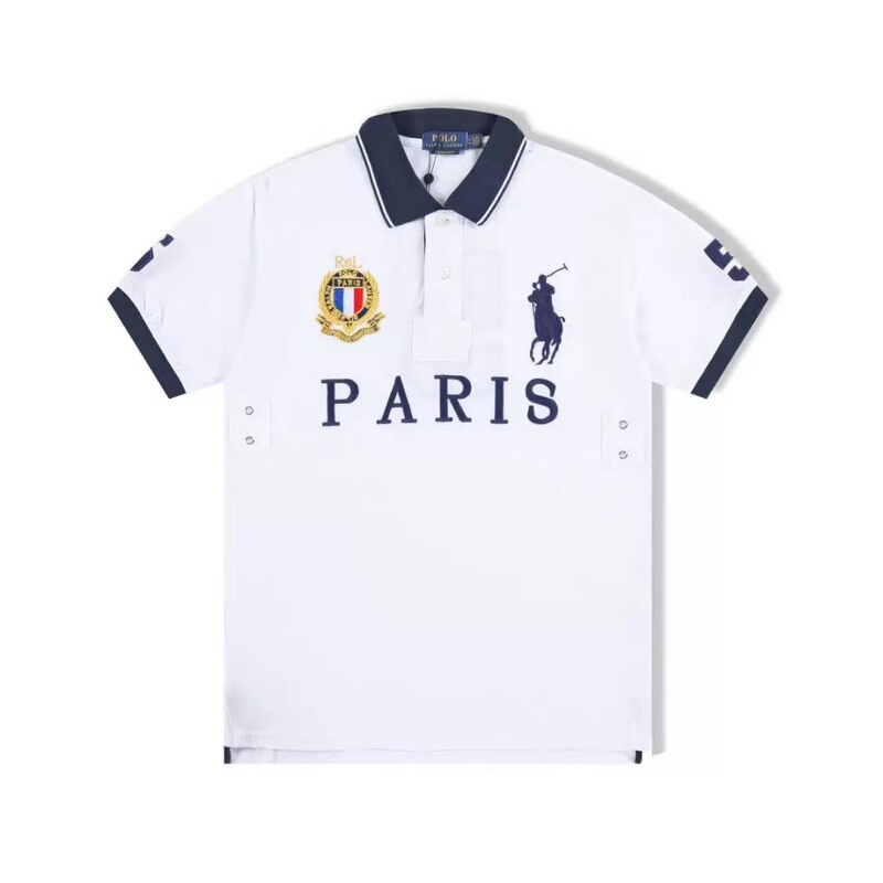 Cross-border popular summer men's clothing: POLO shirt with turn-down collar, large horse embroidery, urban style, casual plus-size T-shirt, short-sleeve Polo Cross-border popular summer men's clothing: POLO shirt with turn-down collar, large horse embroidery, urban style, casual plus-size T-shirt, short-sleeve Polo