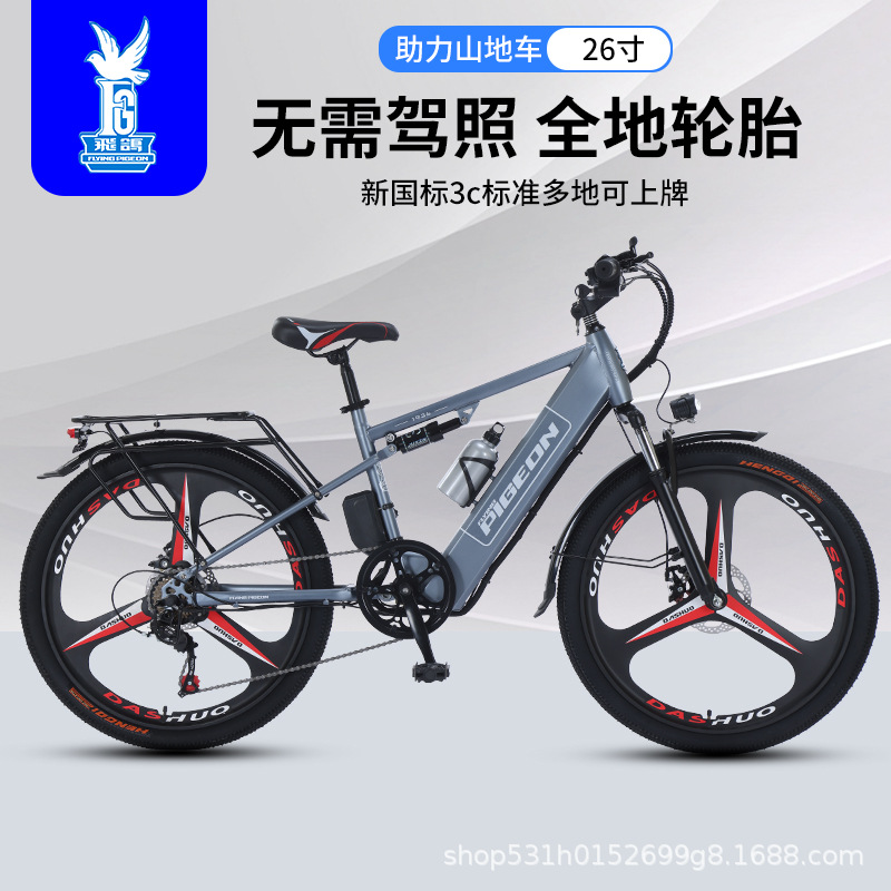 Batería de litio transfronteriza 400W bicicleta eléctrica de montaña nuevo estándar nacional adulto asistido vehículo eléctrico bicicletas de batería para hombres y mujeres