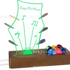 クロスボーダーアクリルギターピック展示棚発光ギターピック収納防塵箱ギターピック展示箱