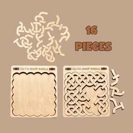 跨境Celtic Knot Puzzle凯尔特结拼图木制拼图游戏摆件木质工艺品