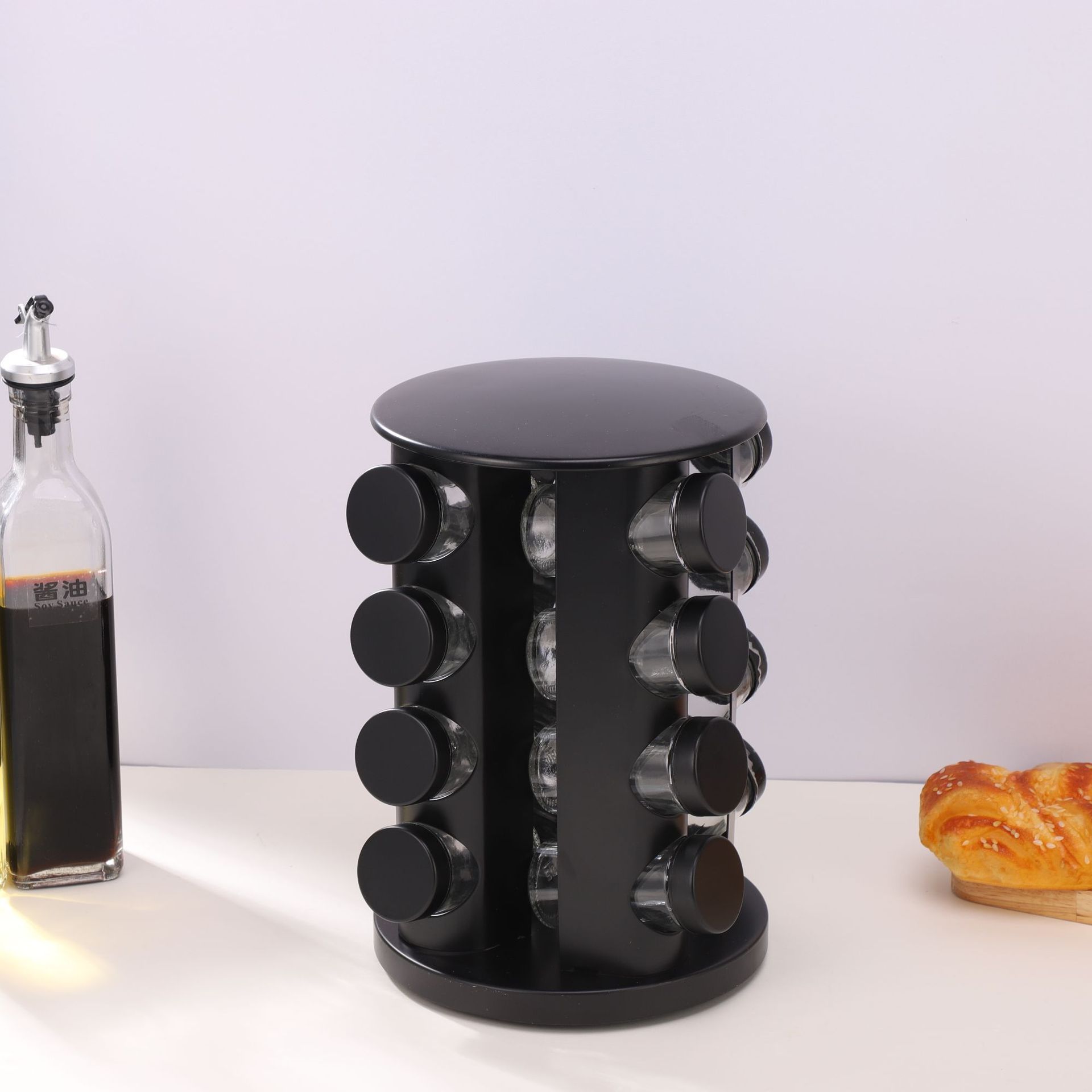 Organizador Giratorio de Especias de Acero Inoxidable 304 para Cocina image 15