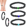 Magnetic black ankle bracelet handmade, accessory, Amazon, cat's eye