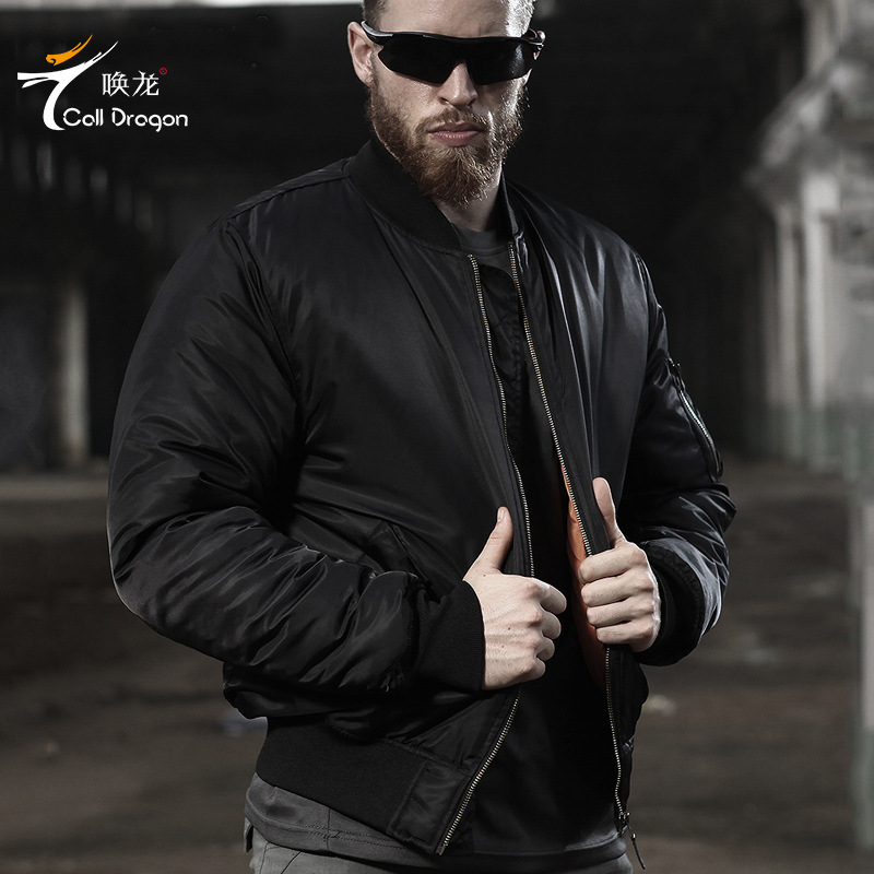 Huanlong Ma1 Air Force Pilot Jacket Winter Coat Men's Outdoor Clothing American Style Cotton Jacket Camouflage Baseball Jacket