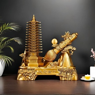 Wenchang Tower Ornaments 13-Story 13-Story Crafts Study Office Desk Decorations Home Gifts for Children