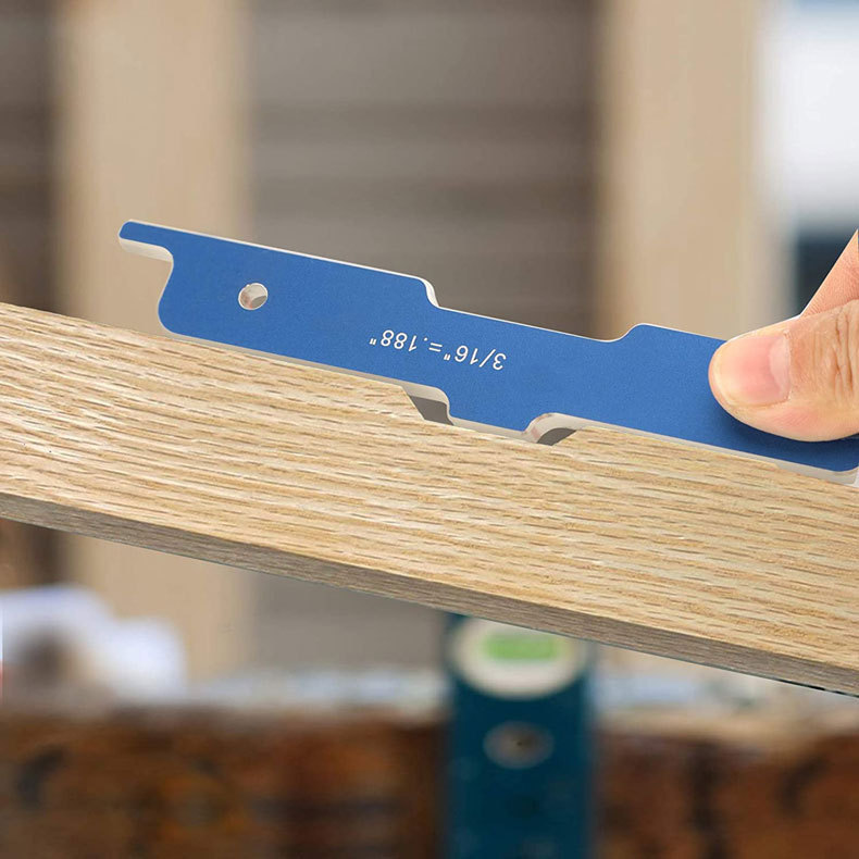 Nuevo bloque de medición de carpintería 7-pieza Sierra de mesa ajuste Rod Router Mesa Set Up Bar