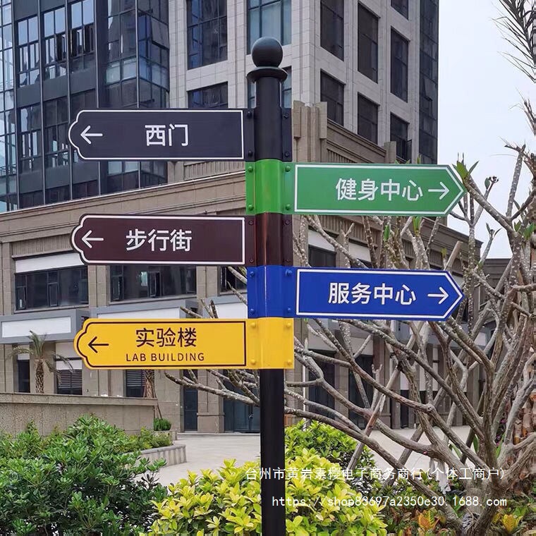 户外导向牌立式指路牌景区指示牌路标引导牌标识牌分流指引牌