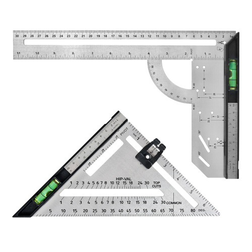 Woodworking right-angle ruler high-precision stainless steel triangle plate removable and adjustable angle woodworking triangle ruler 7 inches 12 inches