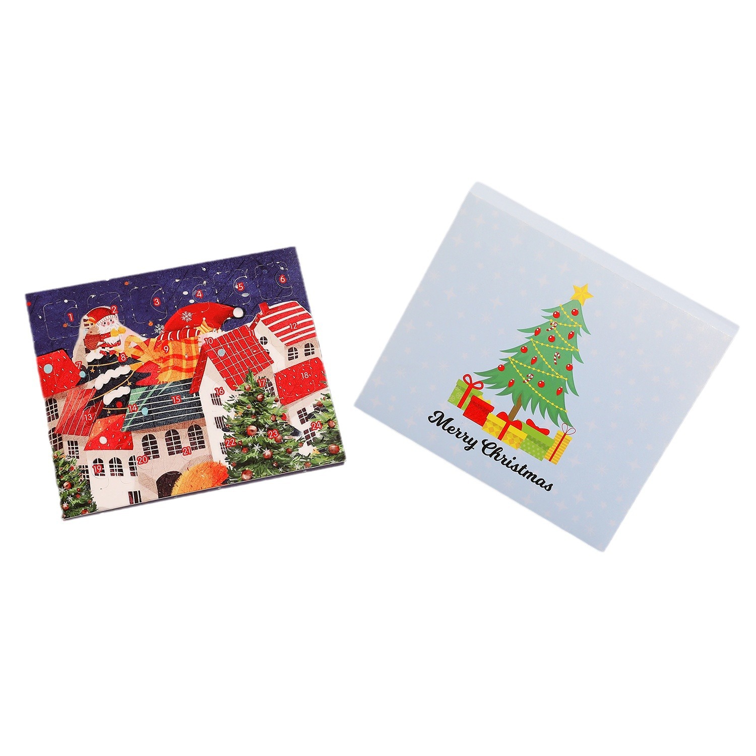 Christmas countdown calendar gift box set DIY beaded bracelet creative bracelet gift _voghion.com