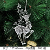 Acrylic transparent pendant, crystal, decorations, layout, accessory, with snowflakes