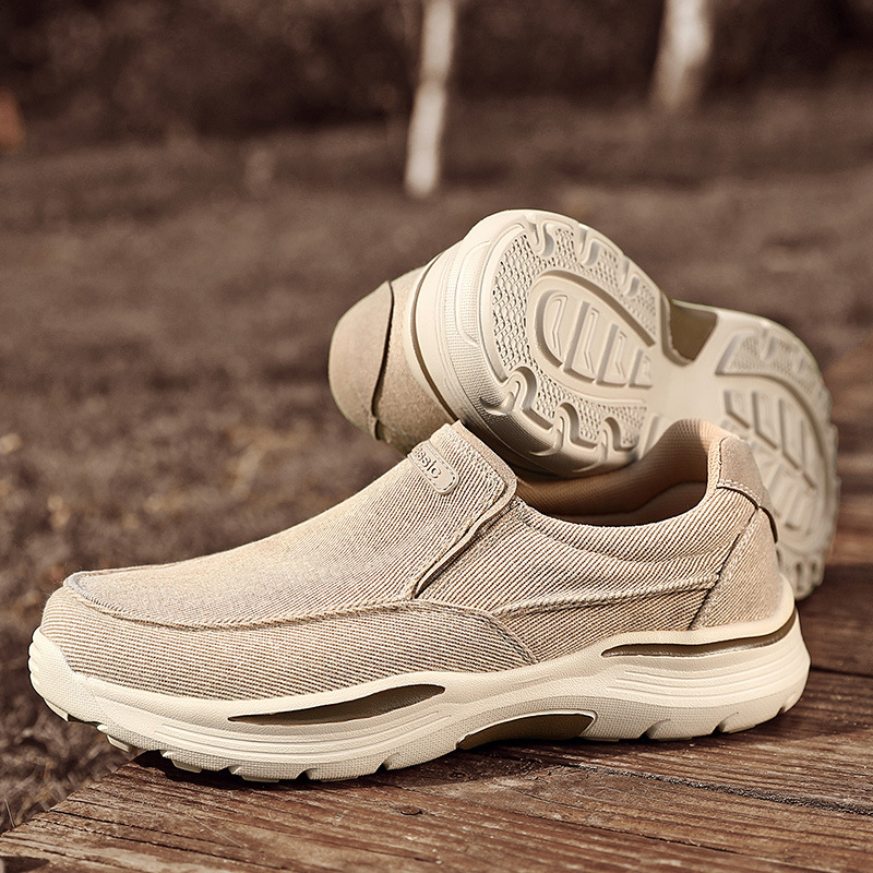 Nuevos zapatos de lona casuales para hombres transfronterizos zapatos casuales para hombres de tacón plano de primavera zapatos de lona de talla grande para hombres
