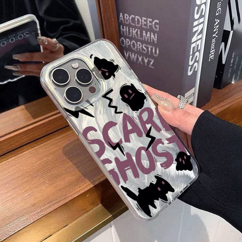 Ins Wind Ghost Cat for Apple 15plus Phone Case iPhone12promax Drop-Resistant 14 Hard 13 New 7