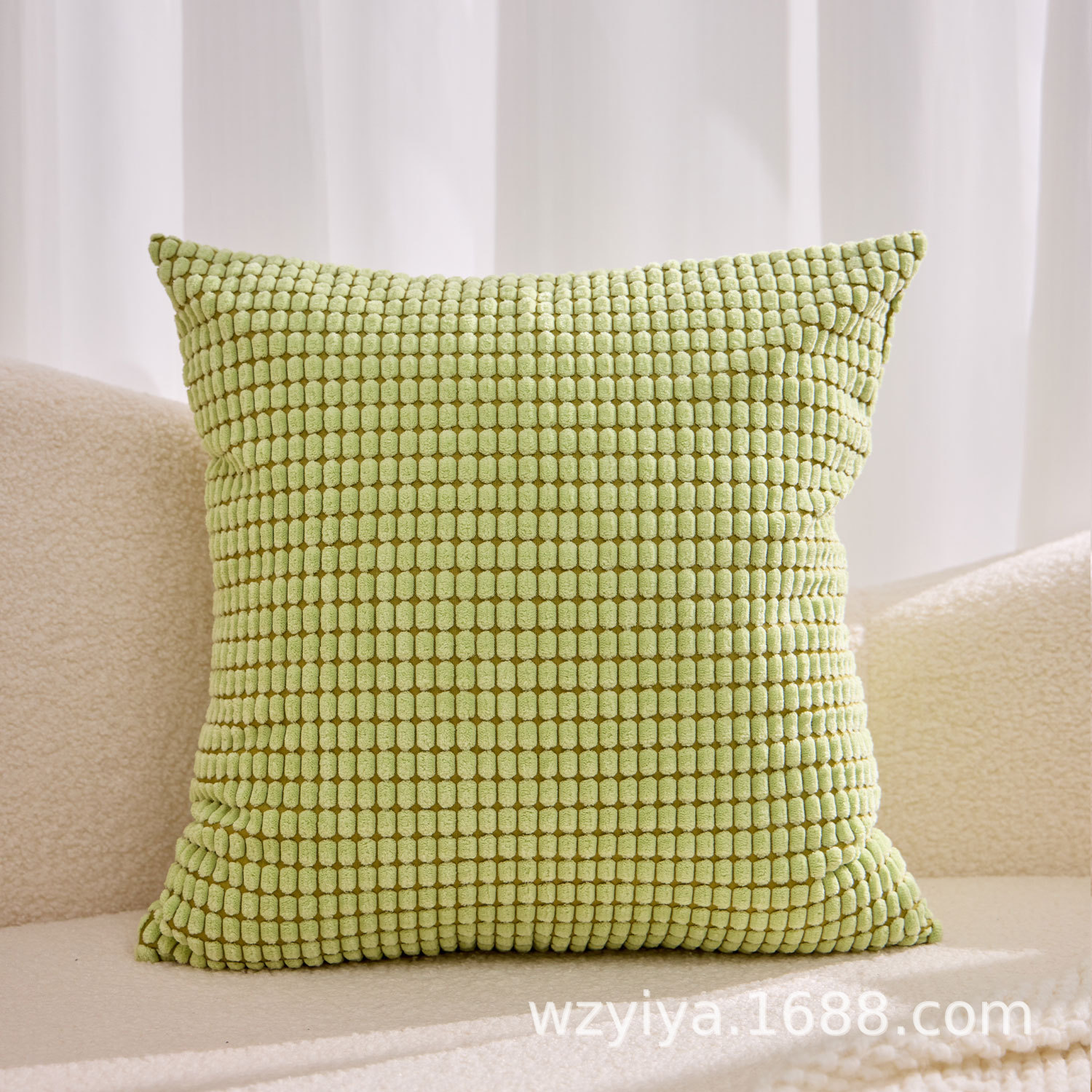 Transfronterizo de maíz meandruño almohada cubierta de asiento sofá sala de estar de oficina almohada de cintura de automóvil núcleo