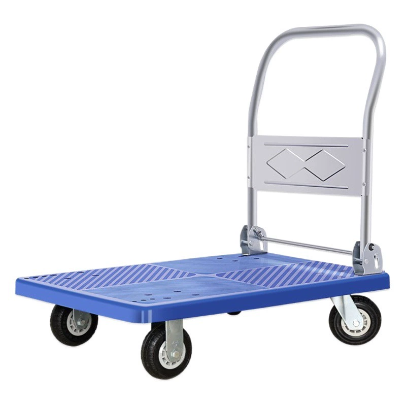 Тележка тележка Плоская тележка Бытовая немой прицеп тележка складная тележка Плоская тележка
