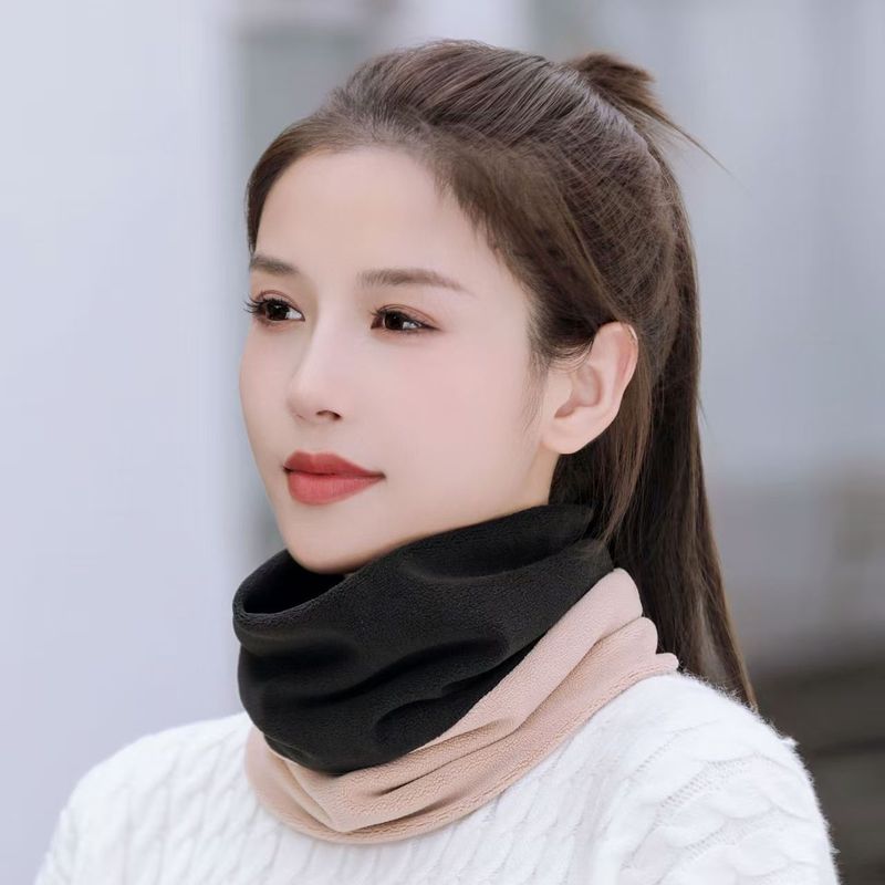 新款围脖冬季保暖脖套围巾女士加绒加厚面罩护颈椎脖子套春秋男|undefined