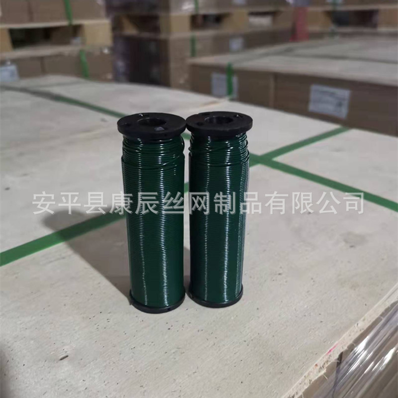 Gauge 20 22 24 26 Ga 0.5磅小轴绿色烤漆铁丝