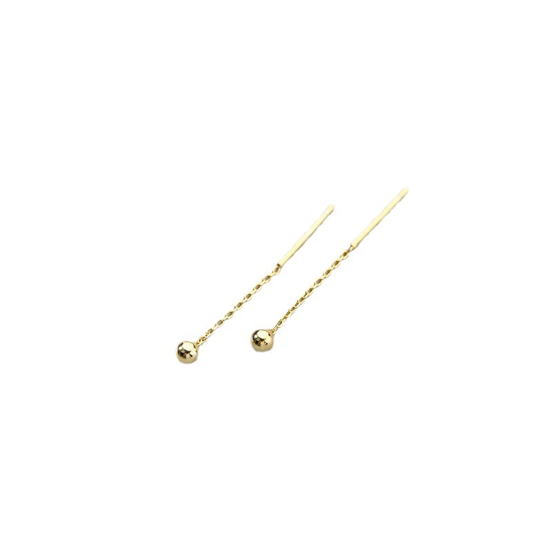 Nuevo estilo frío estilo elegante Internet celebridad pendientes simples pendientes de granos pequeños de aguja de plata 925 2021 image 6