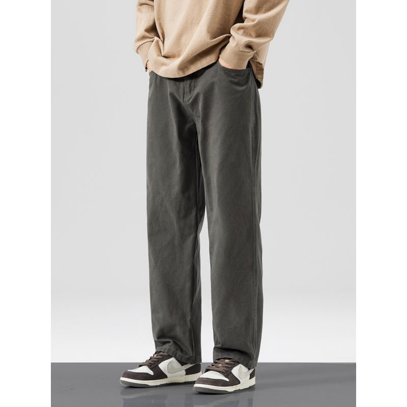 Mingge | Japanese Retro Fashion Brand Loose Straight Casual Pants Men's Spring New Simple All-match Work Pants