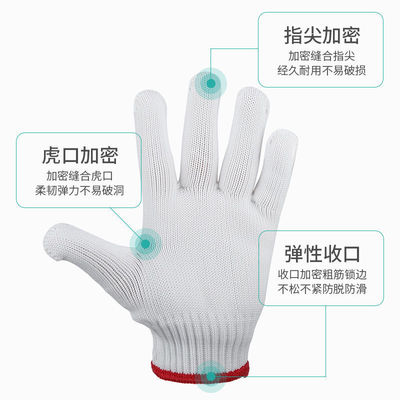 Labor glove wholesale Cotton nylon Labor insurance wear-resisting work thickening Cotton Yarn Worker work Architecture construction site