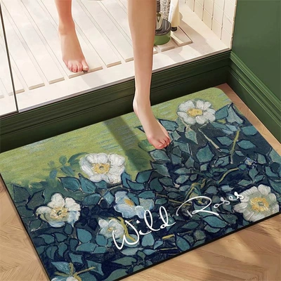 Diatom Mud Entrance Oil Painting Floor – Avtomobil döşəmə paspasları - diatom-mud-oil-painting-rectangular-door-mat-04-4060cm