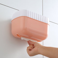 Bathroom tissue box toilet toilet bathroom punch-free toilet paper wall hanging traceless paper roll paper box