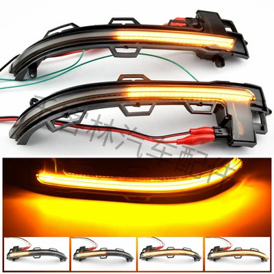 Suitable for BMW X3 X4 X5 X6 X7 G01 G02 G05 G06 G07 rearview mirror running water turn signal (Dönmə işıqları) - blackened