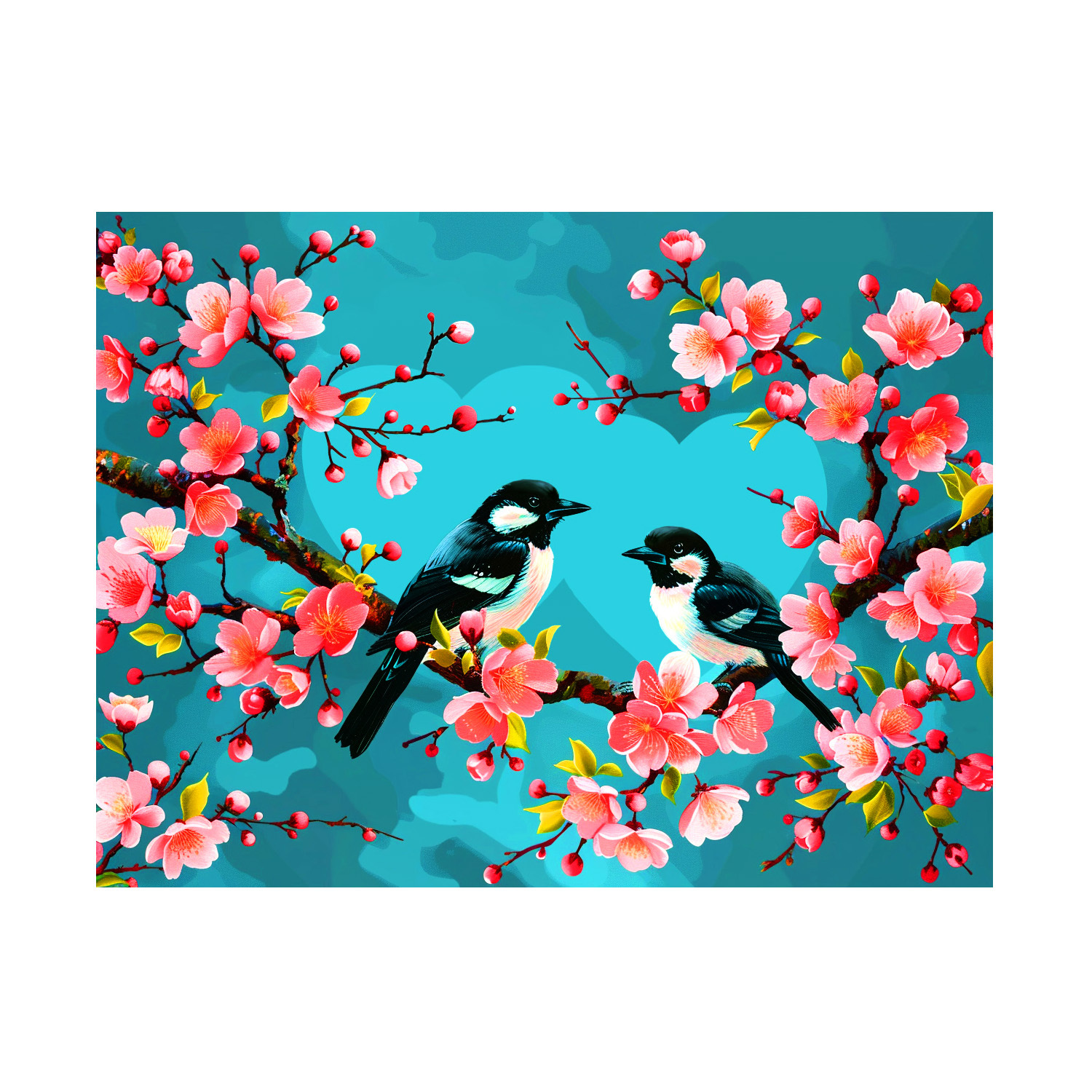 Mona Lisa real bordado cruzado para satisfacer las cejas, impresión de corazón, edición actualizada simple flor auspiciosa decoración bordada a mano image 5