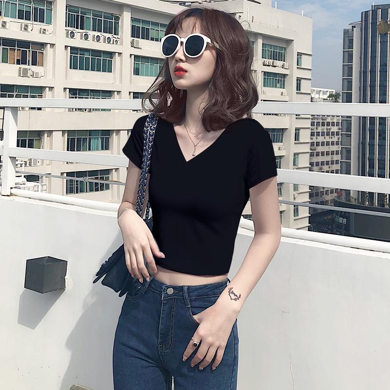 블랙 V넥