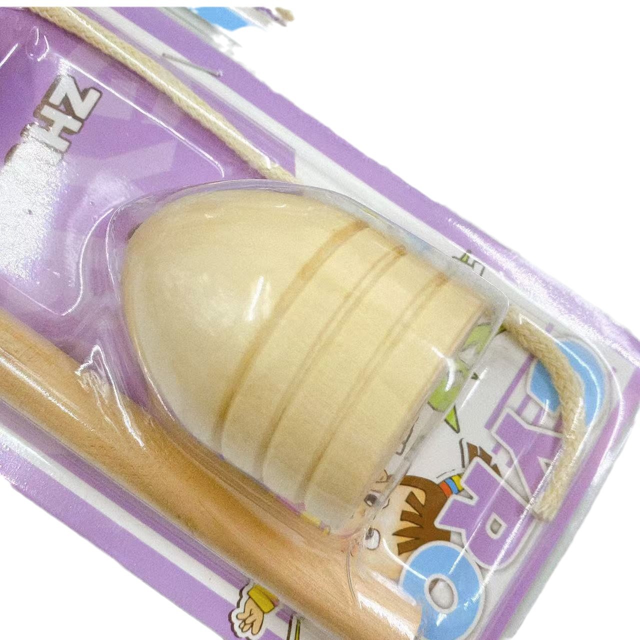 Binario al por mayor dos giroscopos de madera nostálgicos juguetes infantiles tarjetas de absorción giroscopos al por mayor 2 supermercados