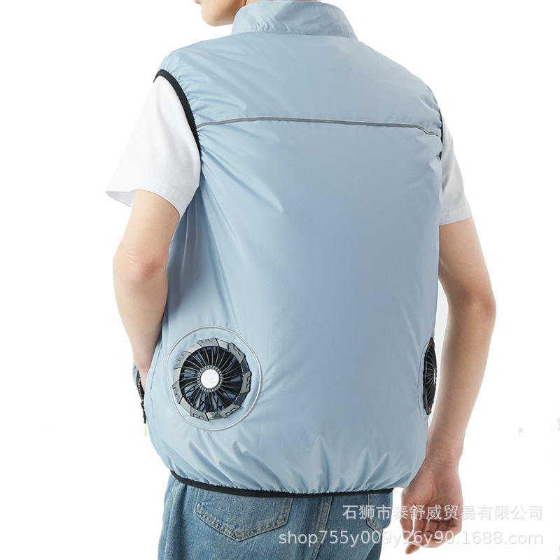 Ropa gris + ventilador