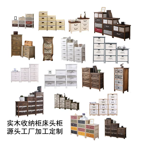 Custom-Made Vintage-Style Cabinets, Iron Storage Cabinets, Solid Wood Long Tables, Entryway Cabinets, Storage Shelves