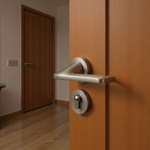 BAGB dumb nickel door lock bathroom split lock room magnetic silent zinc alloy handle lock indoor door lock wholesale