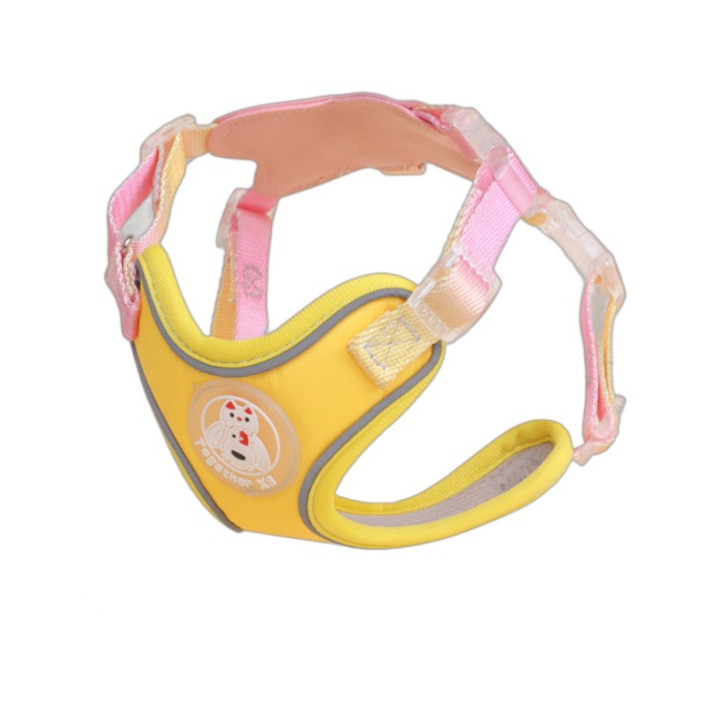 Nuevo gato y perro cuerda de tracción anti-liberación universal en forma de I luz nocturna transpirable correa para el pecho cuerda para gato cuerda para perro