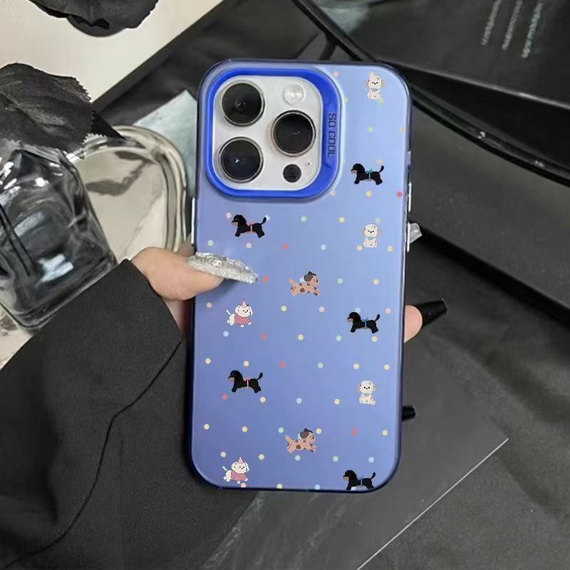 Nuevo cachorro de lunares para iPhone 16 funda para teléfono móvil Apple 15promax/14 personalidad 13pro12 Japón y Corea