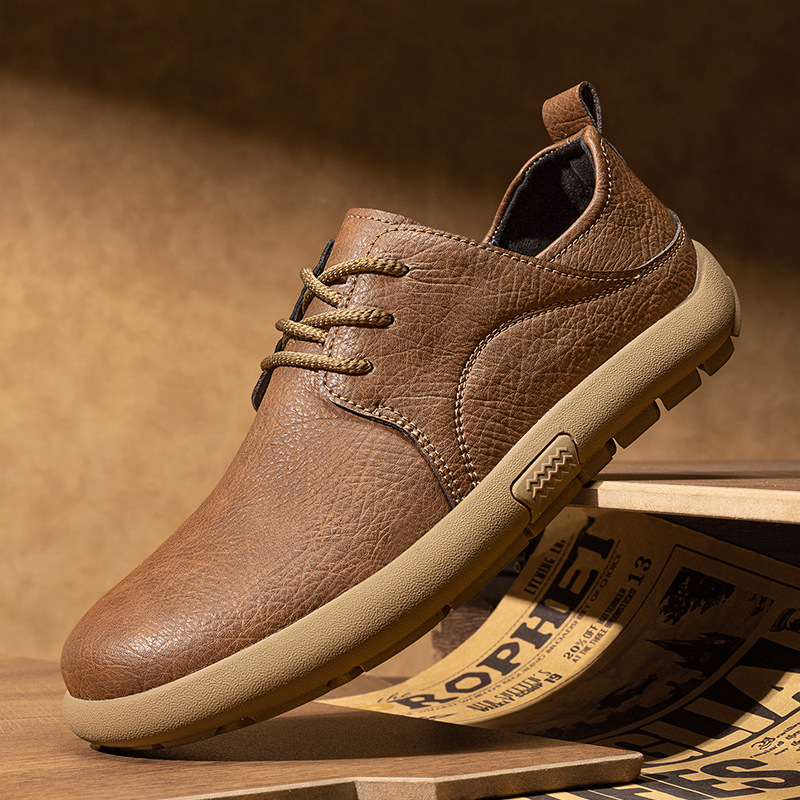 2026 Retro British Style Men's Leather Shoes, Trendy Fashion Large Size Men's Leather Shoes, Breathable Korean Style Men_vogvips.com