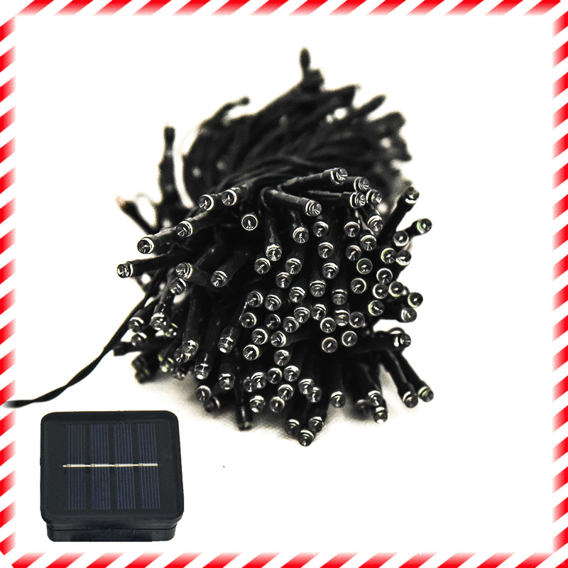 Luces de cadena LED al por mayor atmósfera de Navidad luces de color luces de alambre de cobre luces intermitentes al aire libre luces de cadena solares impermeables al aire libre