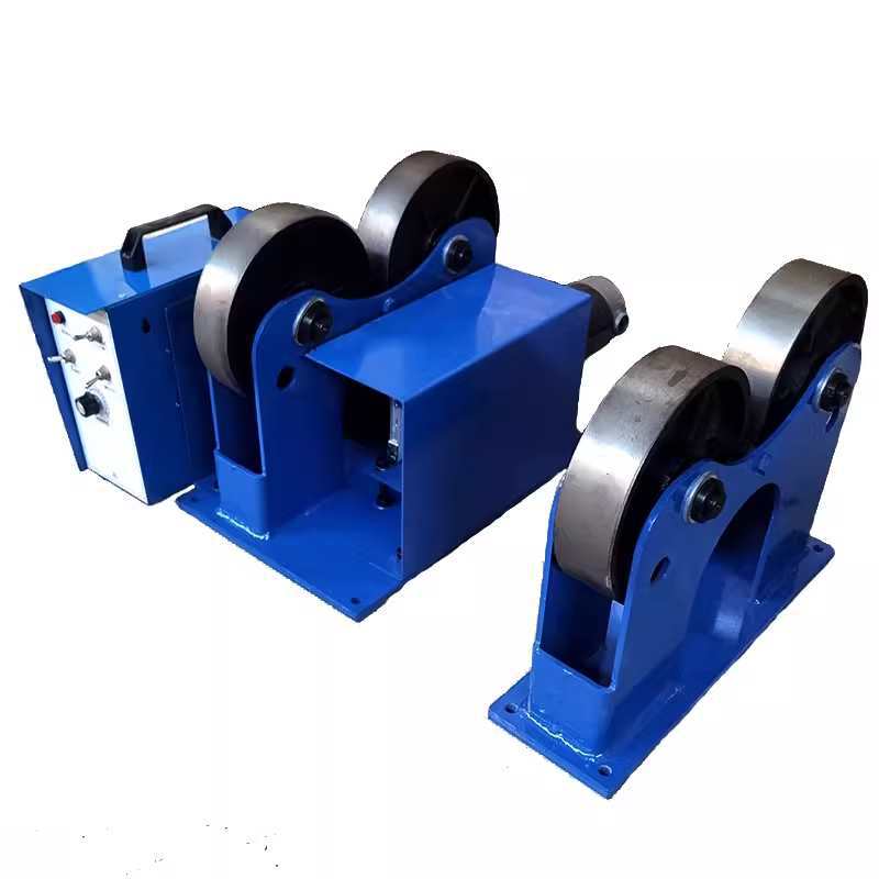 一吨小型焊接滚轮架可调自调式焊接架子管道筒体变位机自动滚轮架