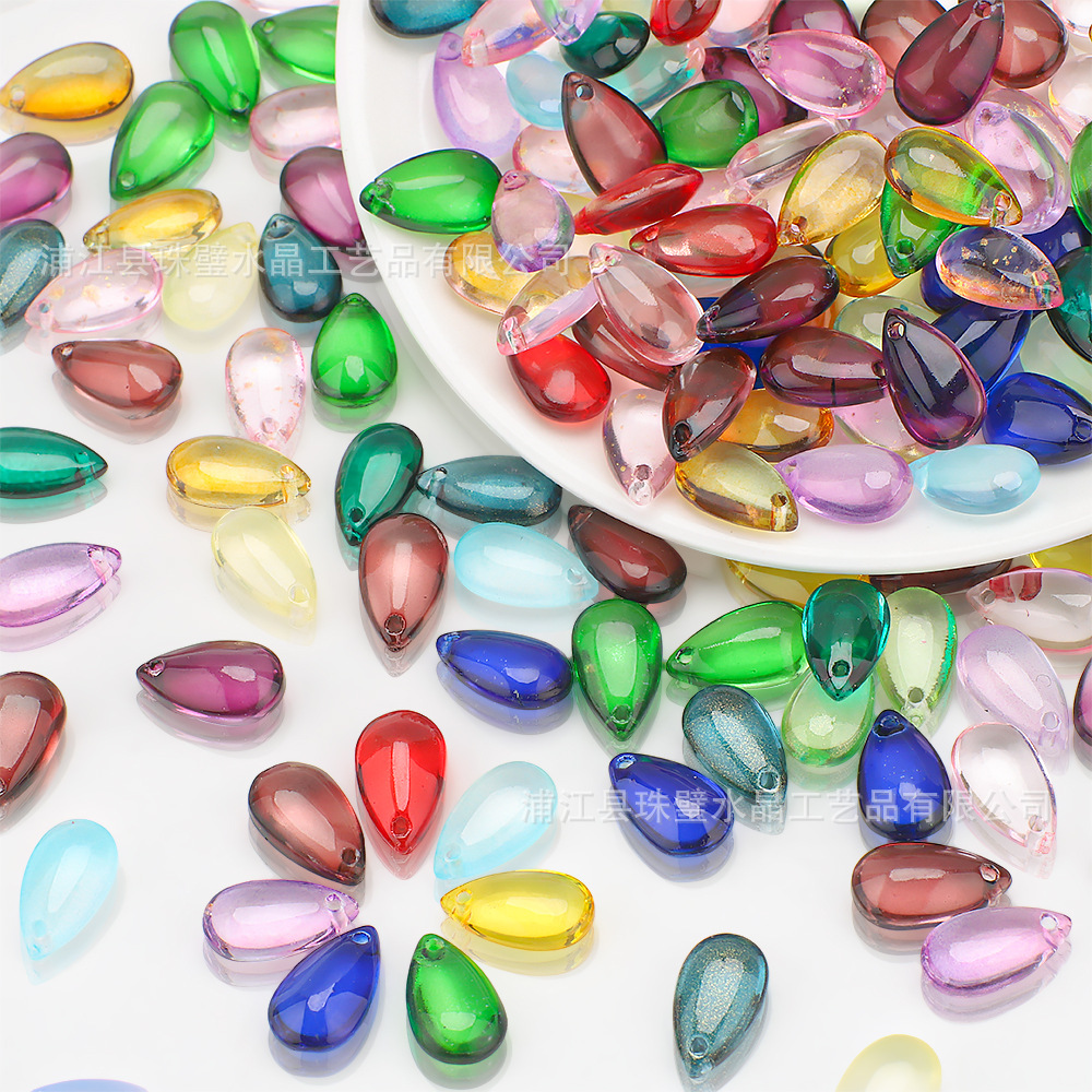 glossy glass Chinese hairpin drop-shaped