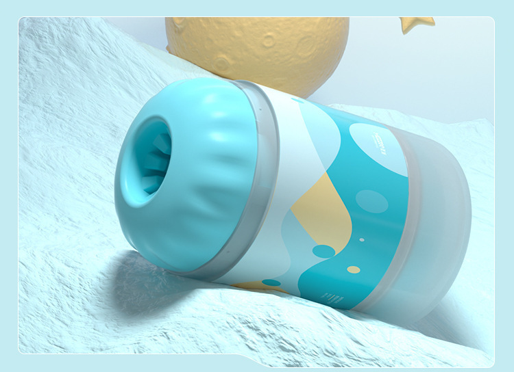 Mystery Planet Trainer Aircraft Cup Manual Male Masturbator Light Blue — detail image 21