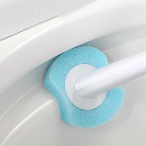 Disposable toilet brush without dead ends long handle household toilet cleaning brush replacement head wall-mounted toilet set