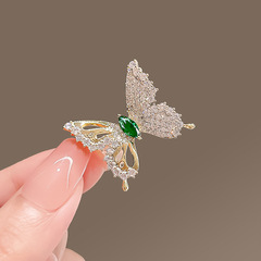 跨境飾品蝴蝶胸針高檔女可愛胸花夏季防走光扣氣質別針精緻配飾