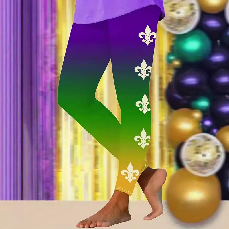 3D digital printing casual pants yoga pants Joker Christmas series women's pants factory direct WC1