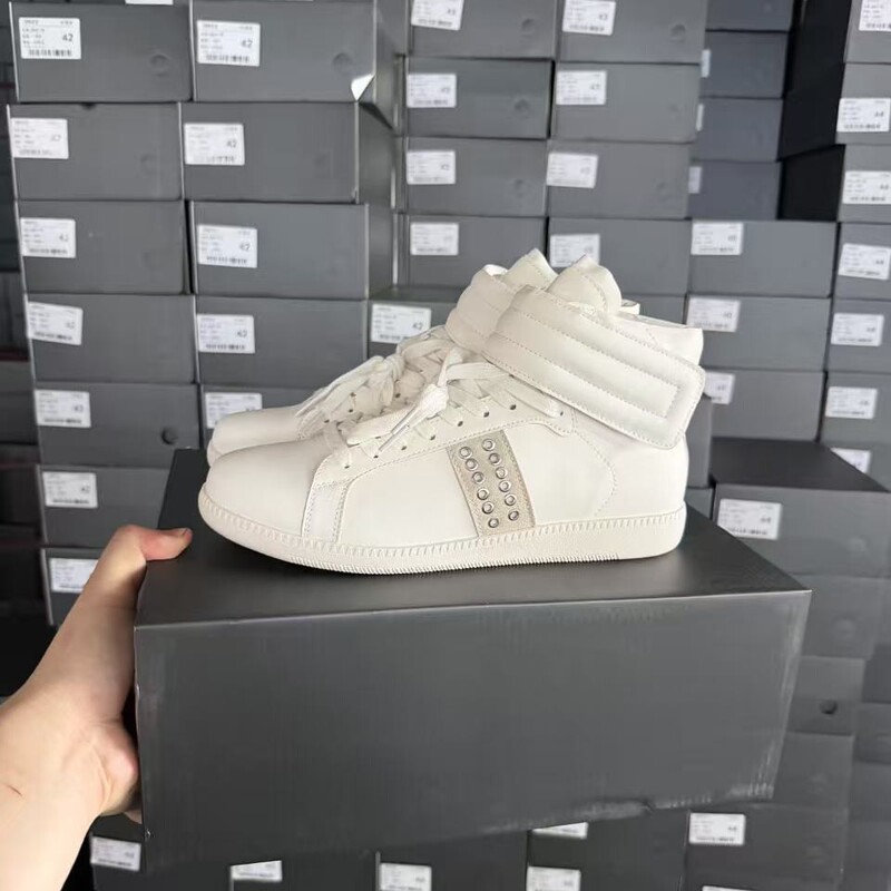2026 Spring New Men's High-Top Sneakers with Inverted Triangle Black Pentagram Rivets, Metal Fashion Casual Trendy Shoes 2026 Spring New Men's High-Top Sneakers with Inverted Triangle Black Pentagram Rivets, Metal Fashion Casual Trendy Shoes