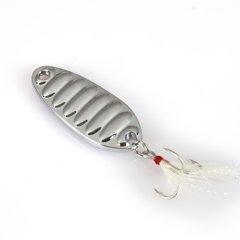 Metal Spoons Lures Spinner Baits Fresh Water Bass Swimbait Tackle Gear