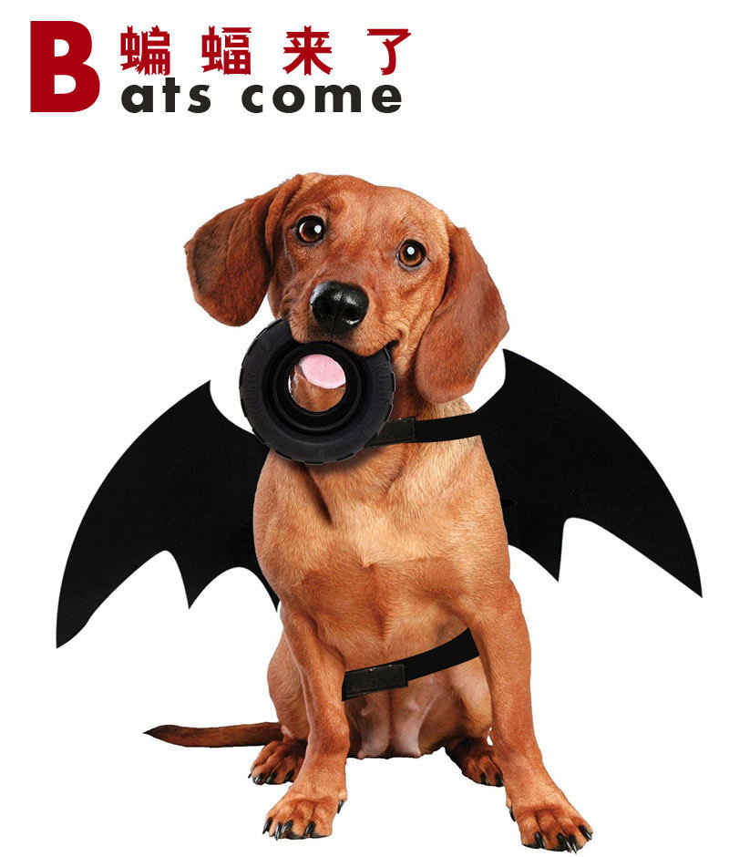 De Halloween alas de murciélago perro gato ropa de peluche ropa de cachorro divertido crossdressing ropa de Navidad al por mayor