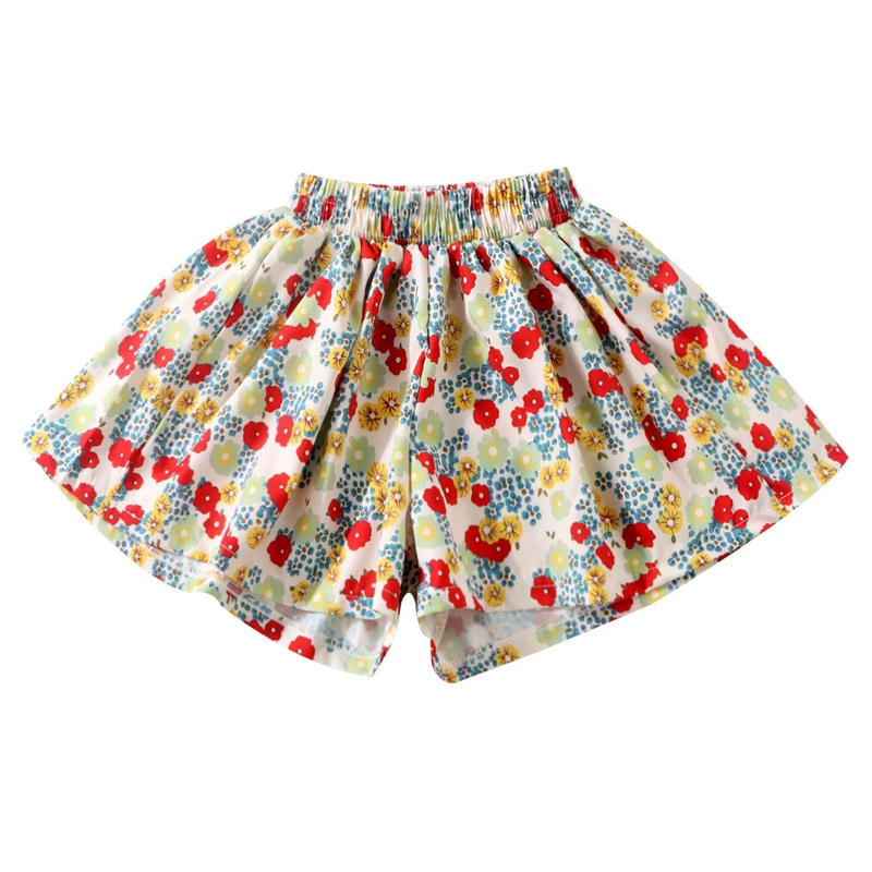 Children's Summer Culottes & Skirts, Girls, Loose Fit, Multi-Print Colors, Heights 90–150 cm